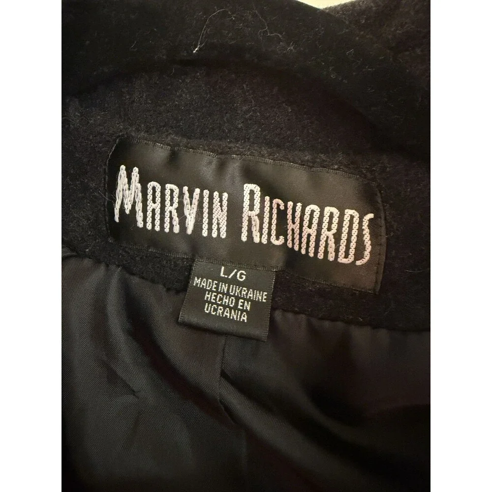 MARVIN RICHARDS Wool Cashmere Coat - Picture 6 of 6